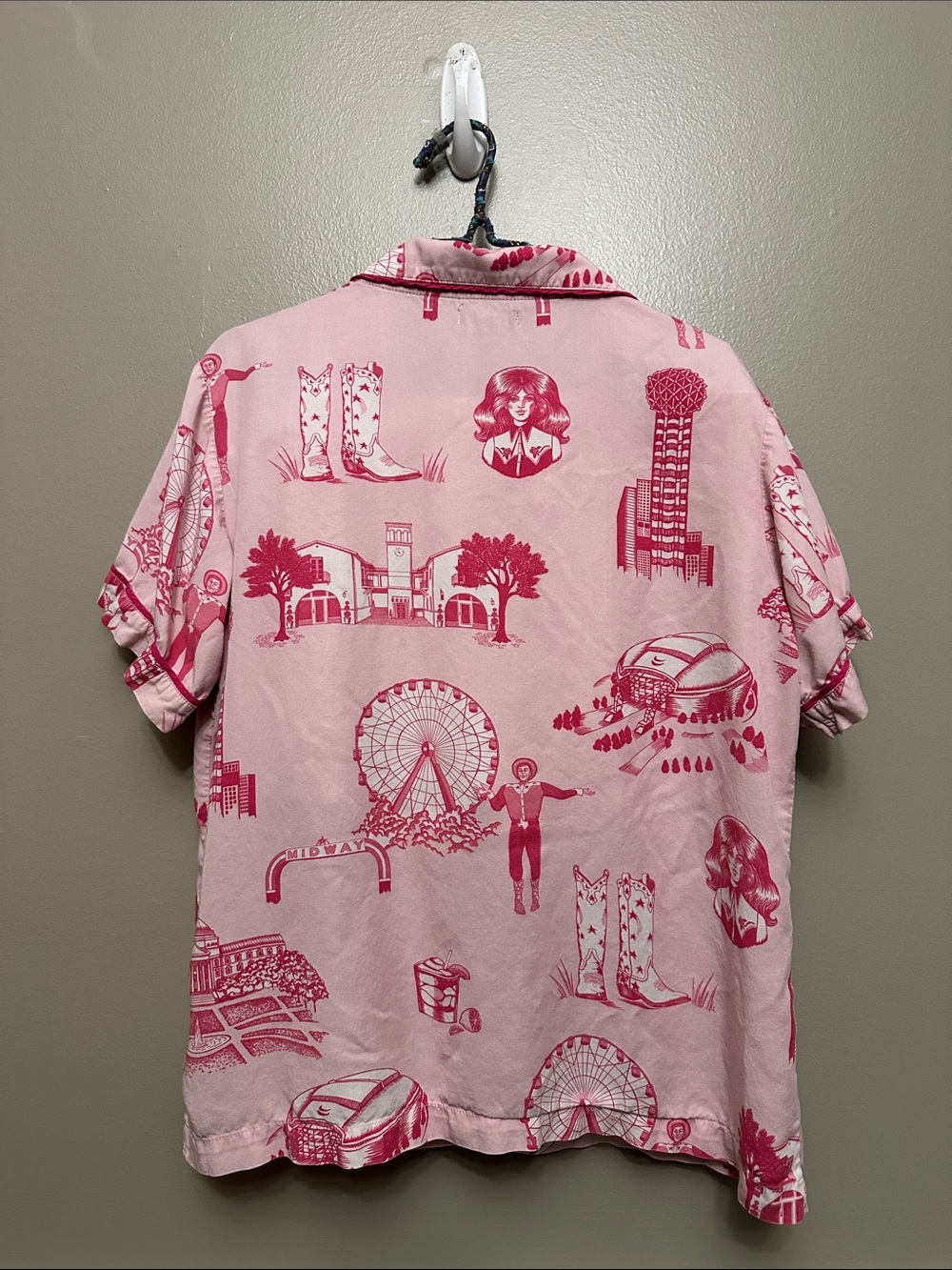 Katie Kime Dallas toile 2 piece short pajama set Sz M - Picture 6 of 9